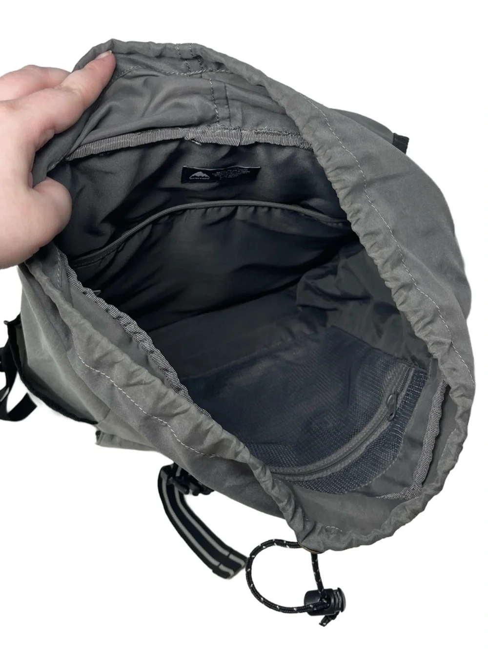 Burton Outing Backpack Black Gray Rucksack Laptop Sleeve School Travel Bag